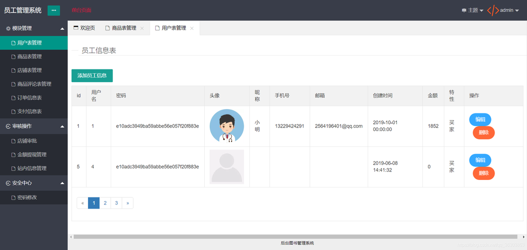 thinkphp教程后台管理模板admin