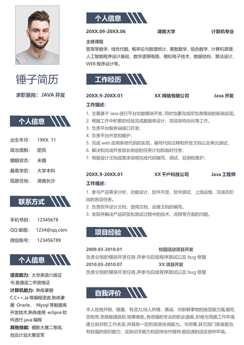 jsp网页形式的 简历管理系统源代码