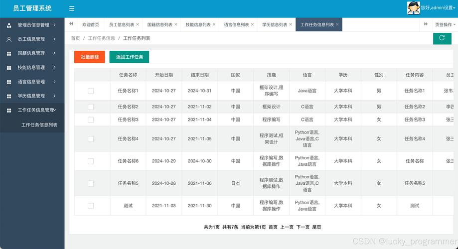 人事管理系统 asp.net模板下载