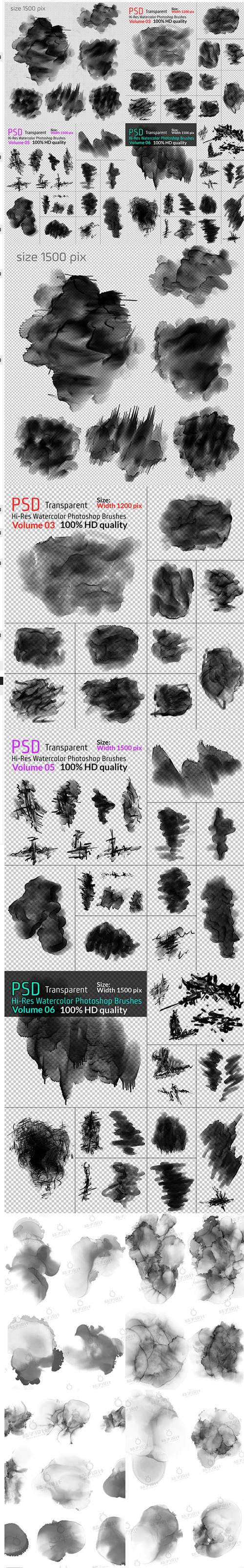 photoshop教程 水墨画效果