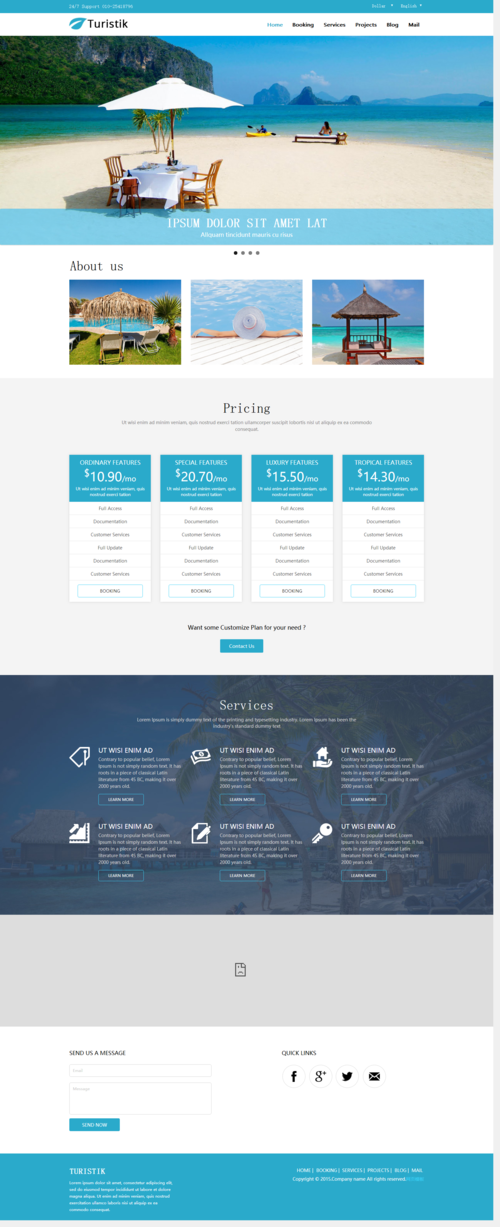 扁平化网页模板bootstrap框架