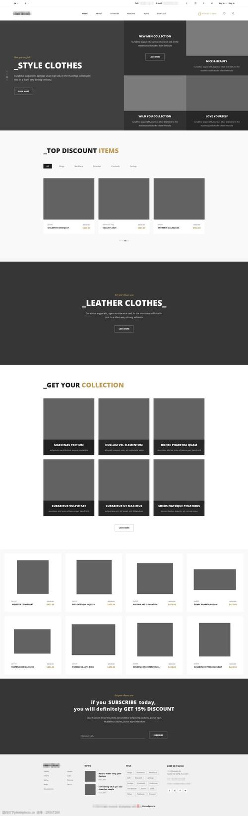 bootstrap购物网站模板下载