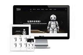 国外黑色简洁图片dedecms模板