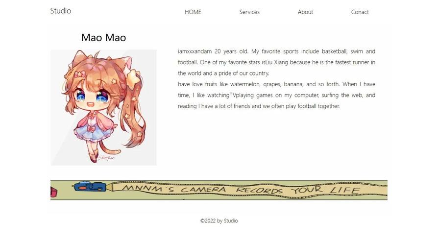 dreamweaver个人主页模板