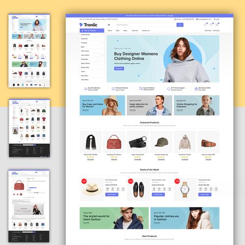 服装 网站模板 wordpress