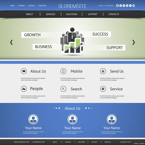 bootstrap 网站模板 下载