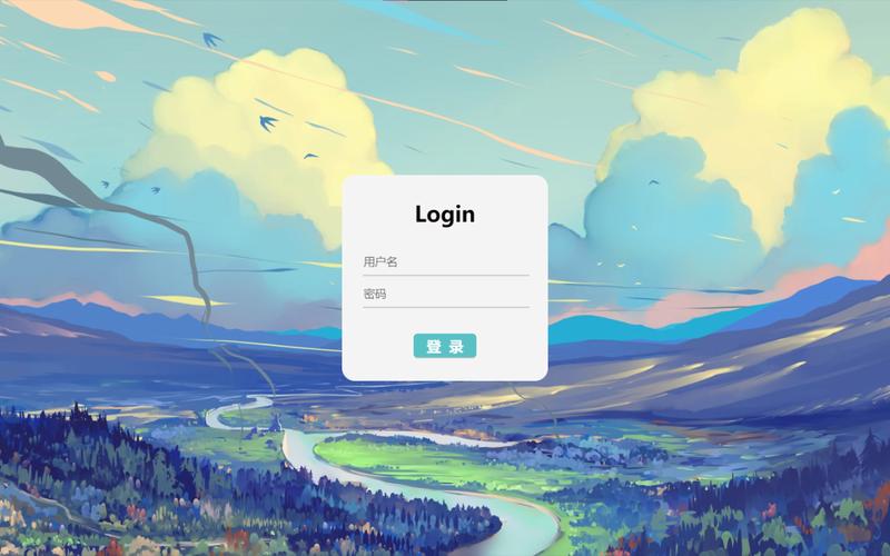学生个人网页制作html登录页面