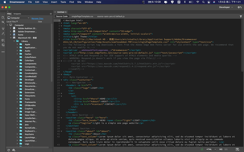 dreamweaver模板免费下载