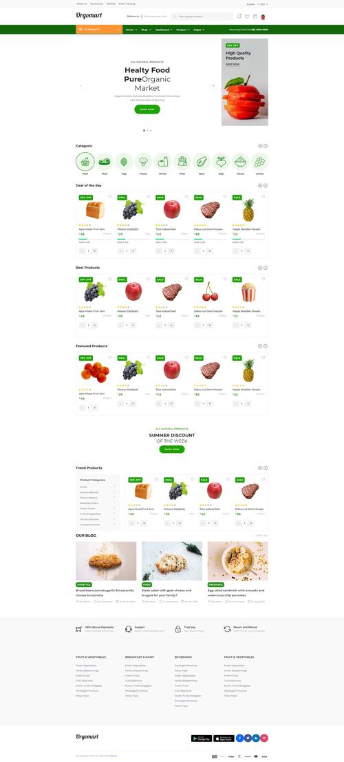 网页设计模板html代码商品介绍