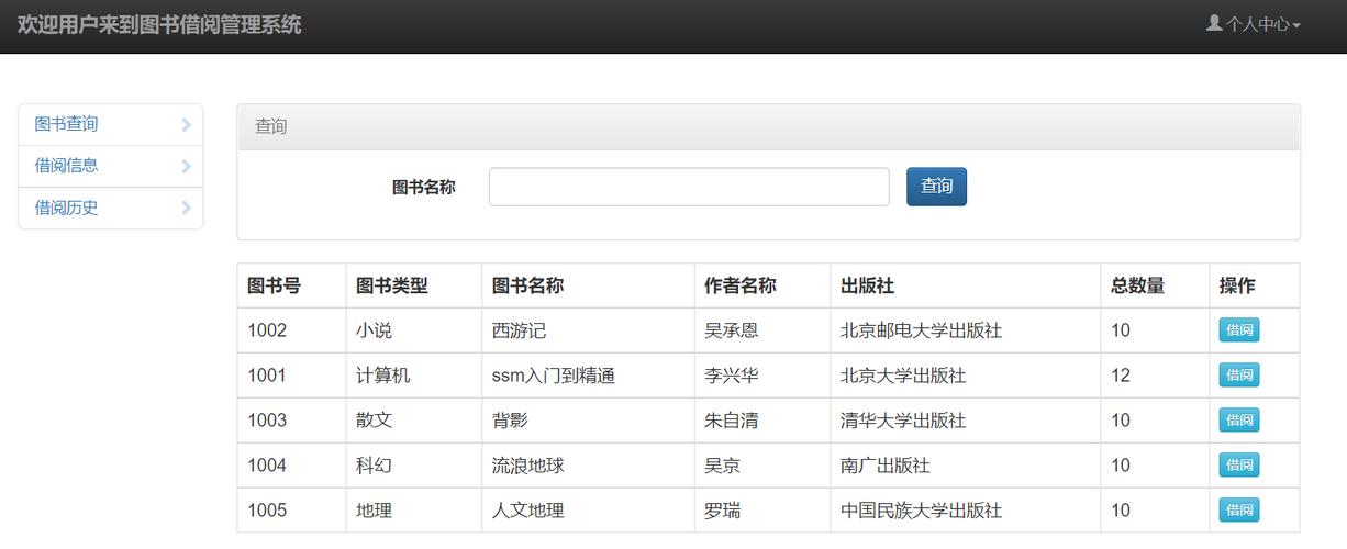 java图书管理系统网页html