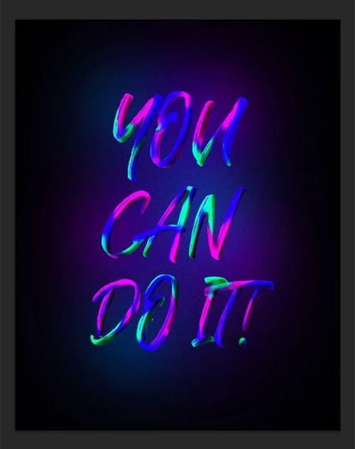 绚丽霓虹文字特效生成器psd模板