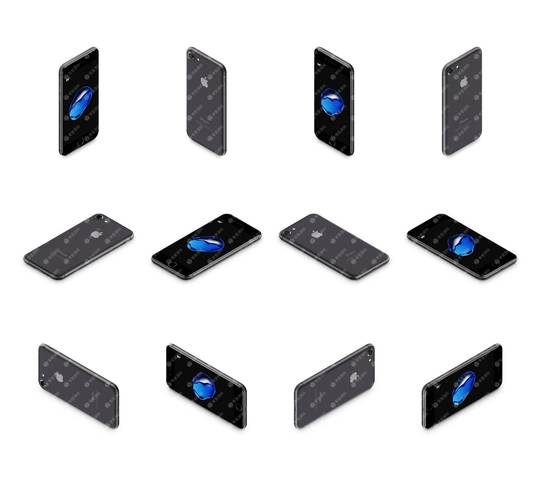 iphone6 多角度psd模板