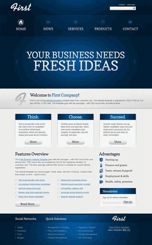 wordpress网站模板下载