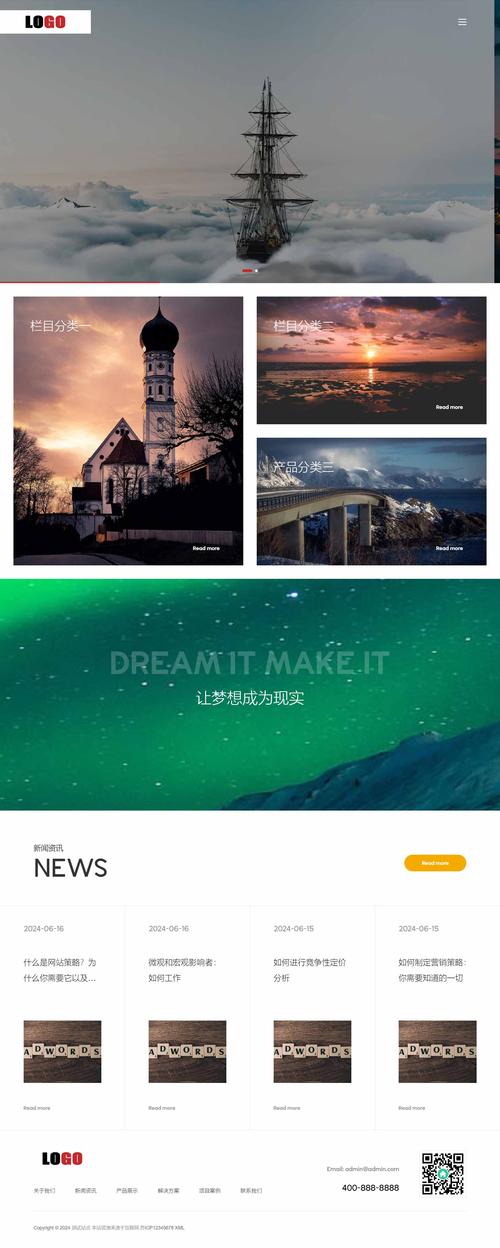 discuz门户网站模板手机