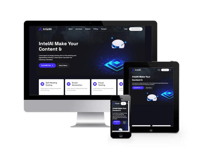 html网页仿真设计效果图