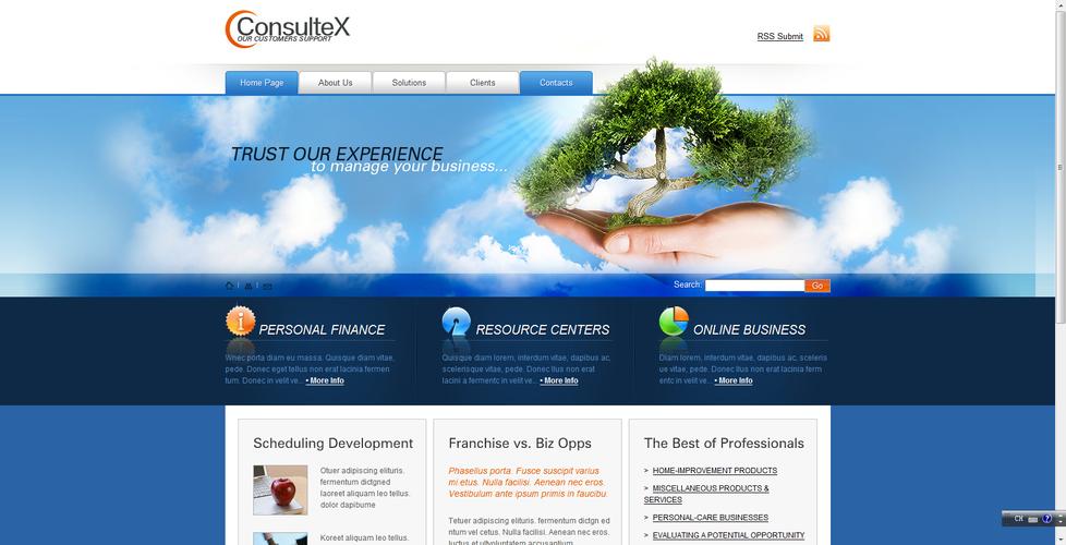 bootstrap网页首页